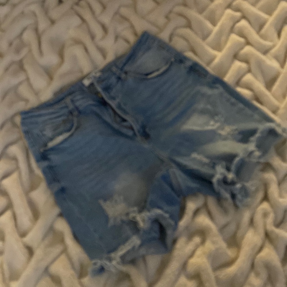 Women plus size denim shorts